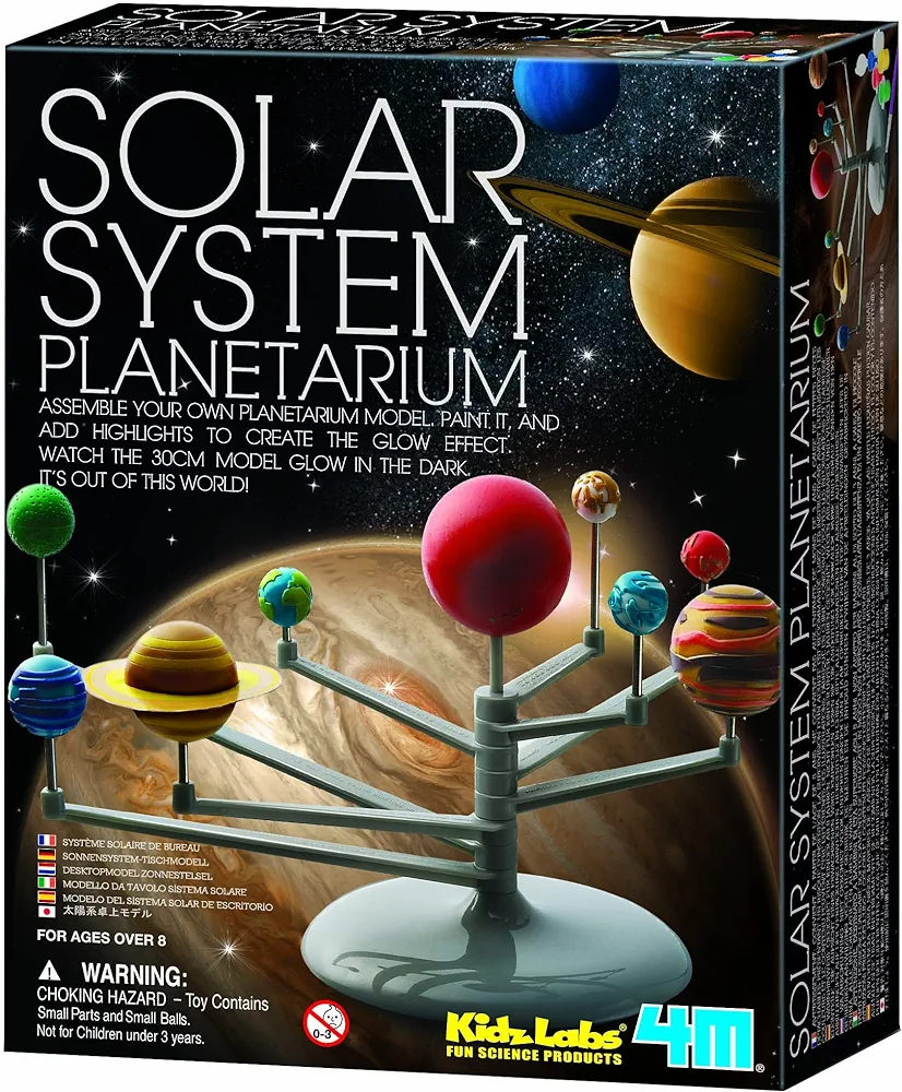 4M Solar System Planetarium - DIY Glow In The Dark Astronomy Planet Model Stem Toys Gift for Kids & Teens, Girls & Boys, Model:3427