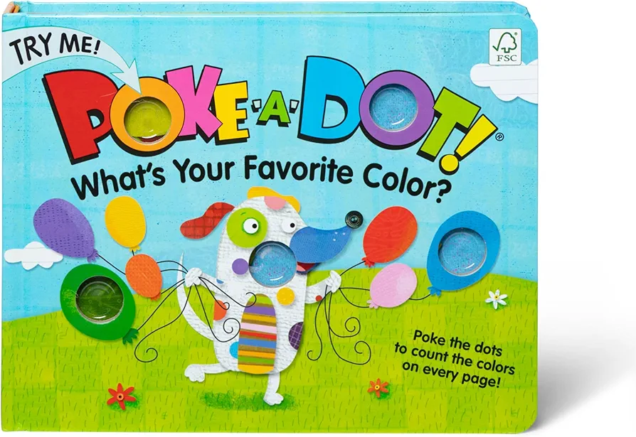 Melissa & Doug Children's Book - Poke-a-Dot: What’s Your Favorite Color (Board Book with Buttons to Pop) - FSC Certified