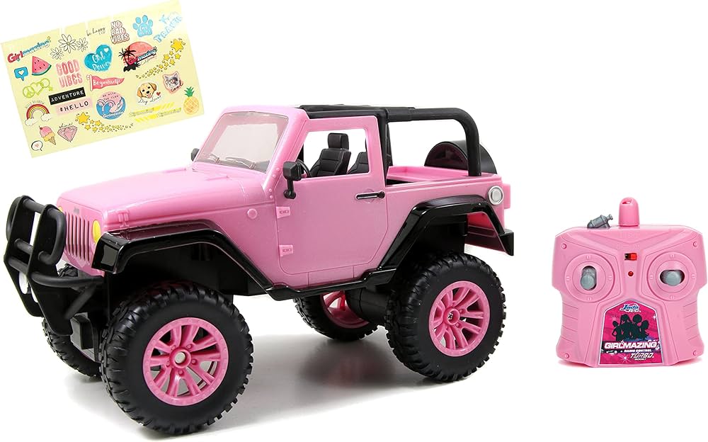 Jada Toys GIRLMAZING Jeep R/C Vehicle (1:16 Scale), Pink, Standard