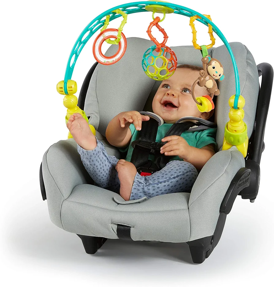 Bright Starts OBall Flex 'n Go Activity Arch Stroller or Carrier Take-Along Toy, Ages Newborn +