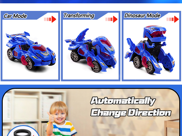 Transforming Dinosaur Car