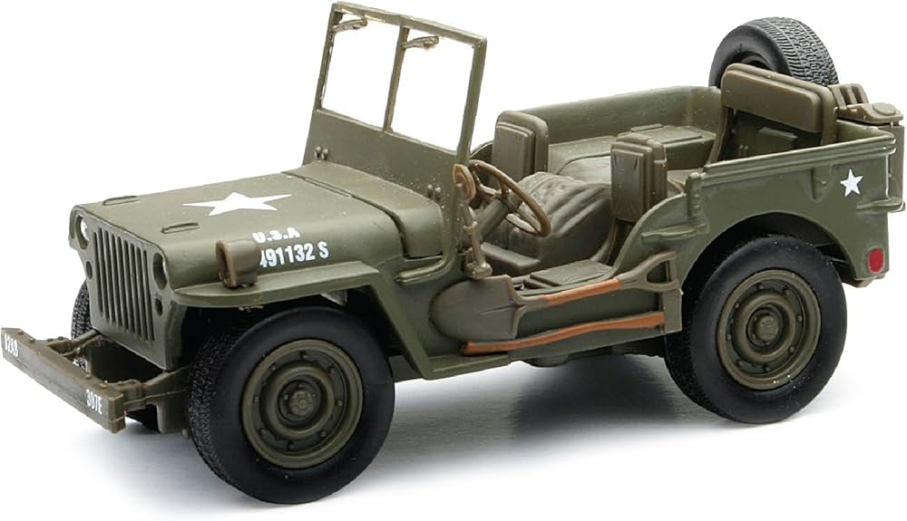 Jeep Willys U.S.A. Army Green 1/32 Diecast Model Car by New Ray