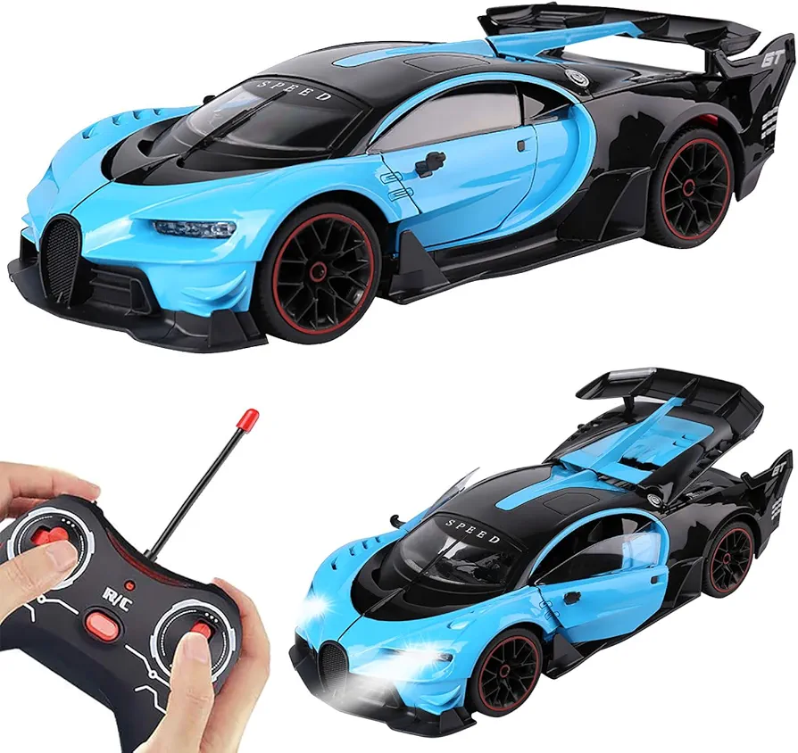 High Speed Racing Sport RC Cars with Open Doors for Kids, 2.4Ghz Remote Control Car 1:14 Scale Super RC Vehicle Toy Hobby Car for Boys Girls