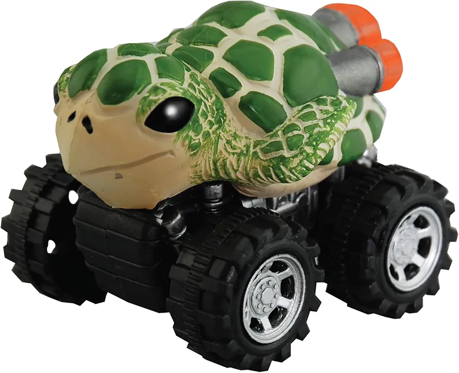 Sea Turtle from Deluxebase. Friction powered monster truck toys with cool animal riders, great car toys and Sea Turtle toys for boys and girls