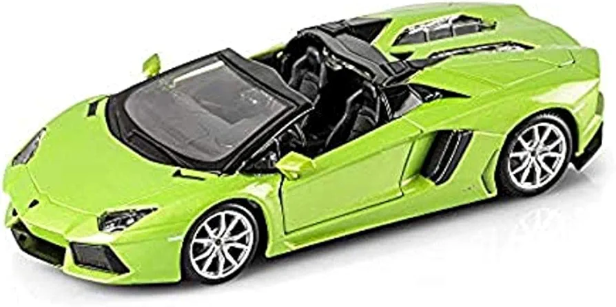 Maisto Assembly Line Lamborghini Aventador Roadster Die Cast Model Kit (1:24 Scale), Colors May Vary