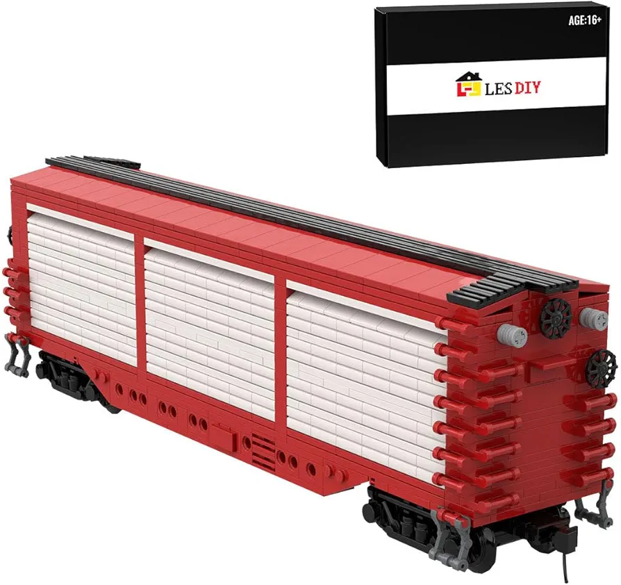 MINDEN Train Building Set, MOC-88659 All-Door Boxcar Train Model, Top Present for Boys and Girls, for Train Enthusiasts Lovers, 926PCS