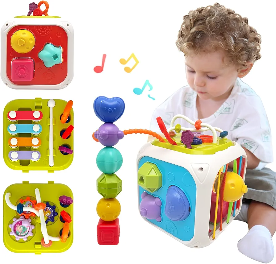 Montessori Sensory Baby & Toddler Toys 12 Months Little Girl Boy Gifts, Learning Educational for 1 2-3 Year Old