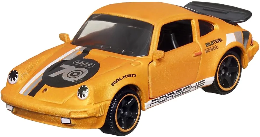 Matchbox Moving Parts 70 Years Special Edition Die-Cast Vehicle - HMV12 ~ Inspired by 1980 Porsche 911 Turbo ~ 1/5 Orange and Black