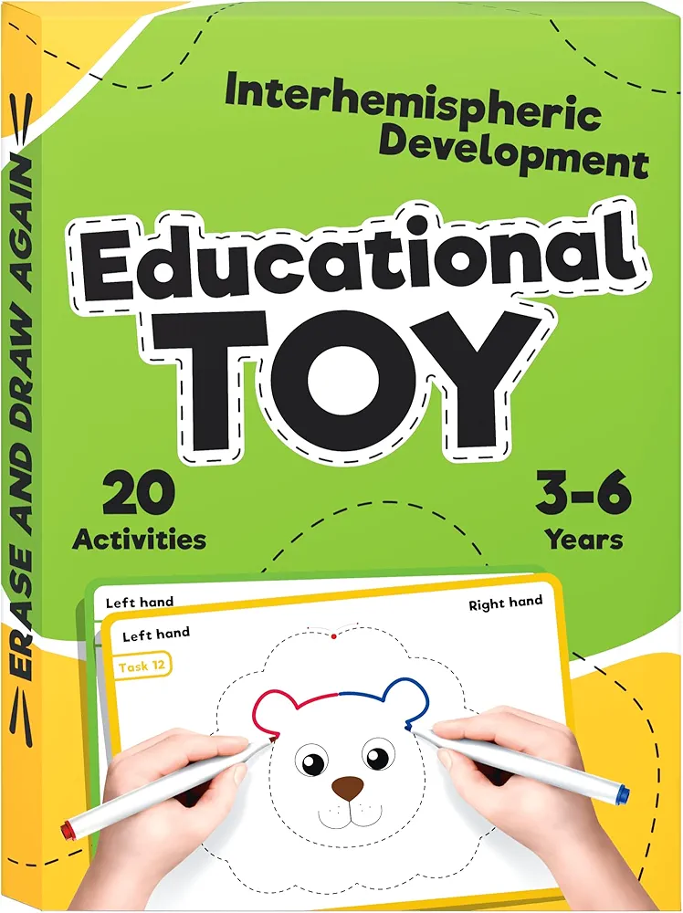 WELL BALANCED Educational Toy - Interhemispheric Development, Learning Toys, Preschool & Kindergarten Learning Activity for Kids, Toddlers, Supplies for School, Gifts for Girls & Boys Ages 3, 4, 5, 6