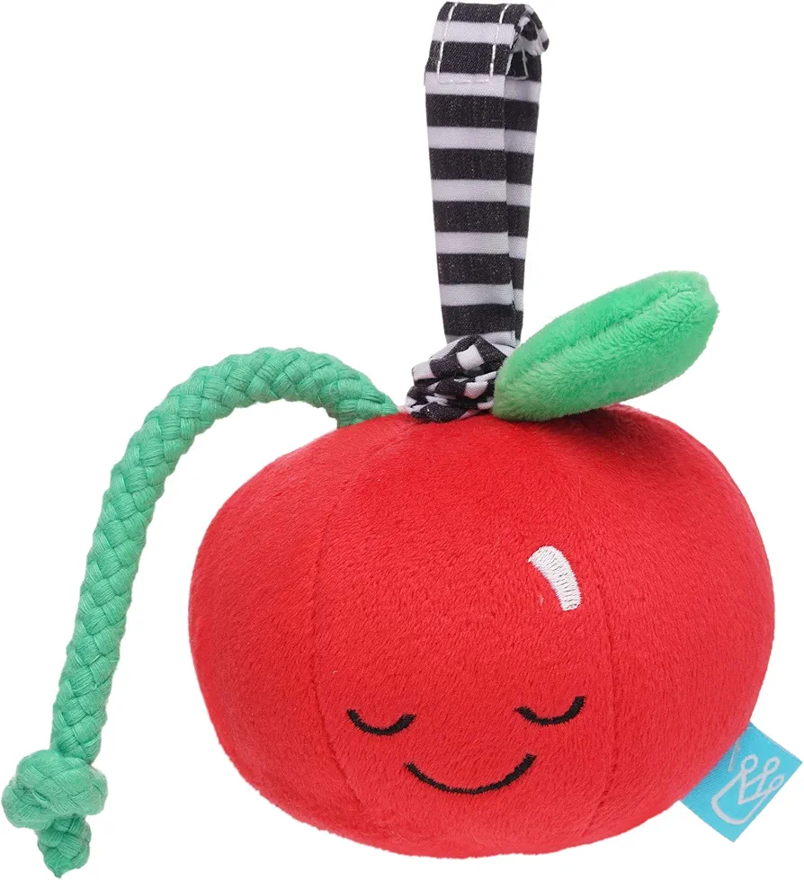 Manhattan Toy Mini-Apple Farm Cherry Lullaby Pull Musical Toy with Crib or Baby Carrier Attachment