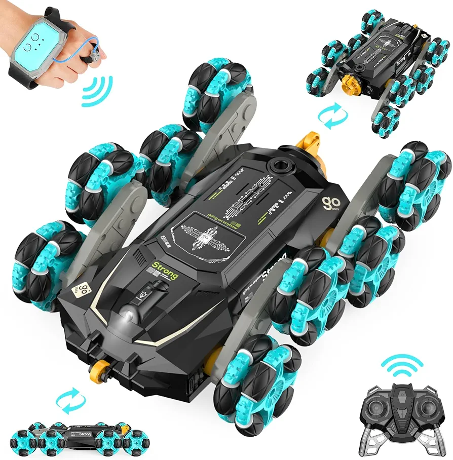 8WD Gesture Sensing RC Stunt Cars - Toys Gifts for Kids 8 9 10 11 12 Year Old Boys Girls,2.4Ghz Remote Control Cars,Transform Drift Off Road Vehicle for Children Birthday Presents