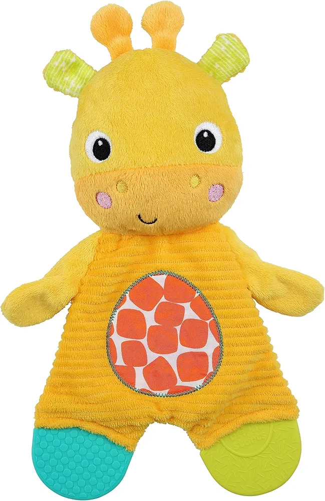 Bright Starts Snuggle & Teethe BPA-free Crinkle Teething Plush Baby Toy - Giraffe