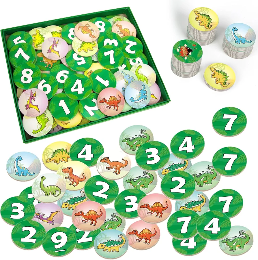 Math Games for Kids,Addition & Subtraction Games,Educational Learning Games for Boys and Girls Ages 4 5 6,Counting Homeschool Classroom Travel Indoor Outdoor Family Games