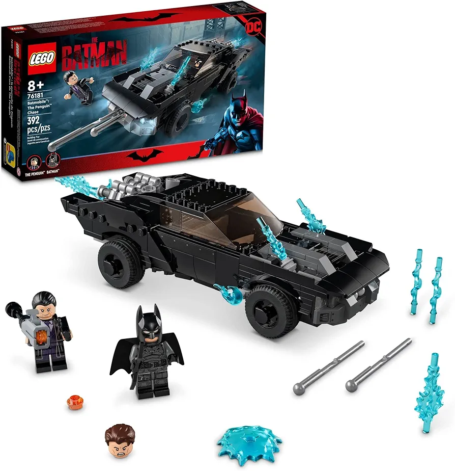 LEGO DC Batman Batmobile: The Penguin Chase 76181 Car Toy, Gift Idea for Kids, Boys and Girls 8 Plus Years Old with Batman Minifigure and The Penguin Minifigure, Super Heroes Set