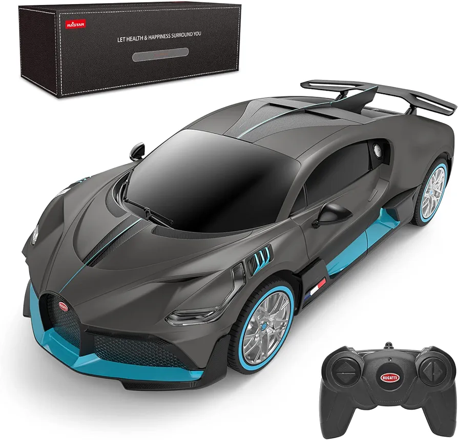 RASTAR Bugatti RC Car 1:24 Bugatti Divo Remote Control Car Bugatti Toy Model Car for Boys Kids Adults, Gifts for Dad