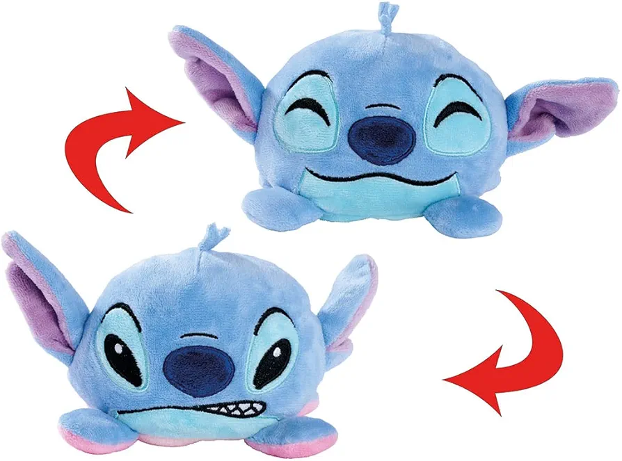 Simba 6315870316 Disney Lilo and Stitch Reversible Plush Toy, 8 cm, 2 Faces, Suitable for Children from The First Months of Life