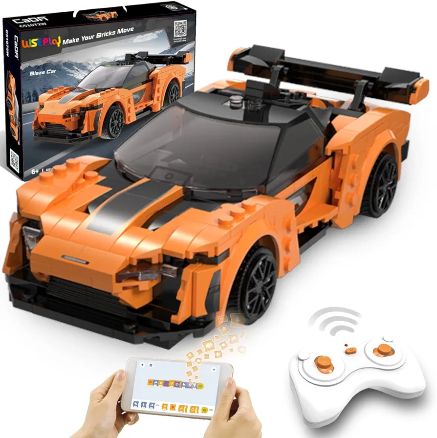 WISEPLAY STEM Toys for 7 Year Old Boys & Girls - STEM Remote Control Car Building Kit - STEM Projects for Kids Ages 6-8 - Compatible with Legos for 7-9year Boys & Girls - STEAM Building Toy New 2023