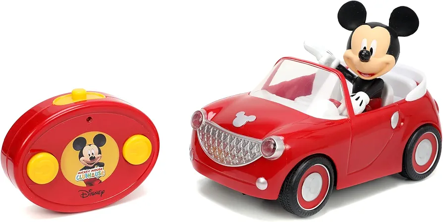 Jada Toys Disney Junior Mickey Mouse Clubhouse Roadster RC Car Red, 7"