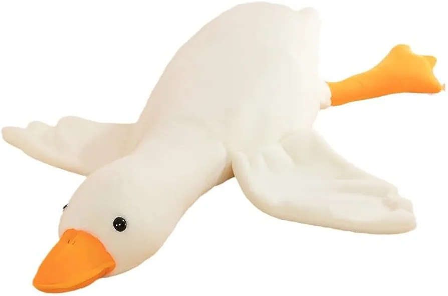 90CM Huge Goose Plush Toys,Big Duck Doll for Room Decoration,Soft Goose Stuffed Animal Swan Plushie Sleeping Pillow Cushion Fun Swan Filled Animal Sofa Bedside Pillow for Home Decoration Kids Gift