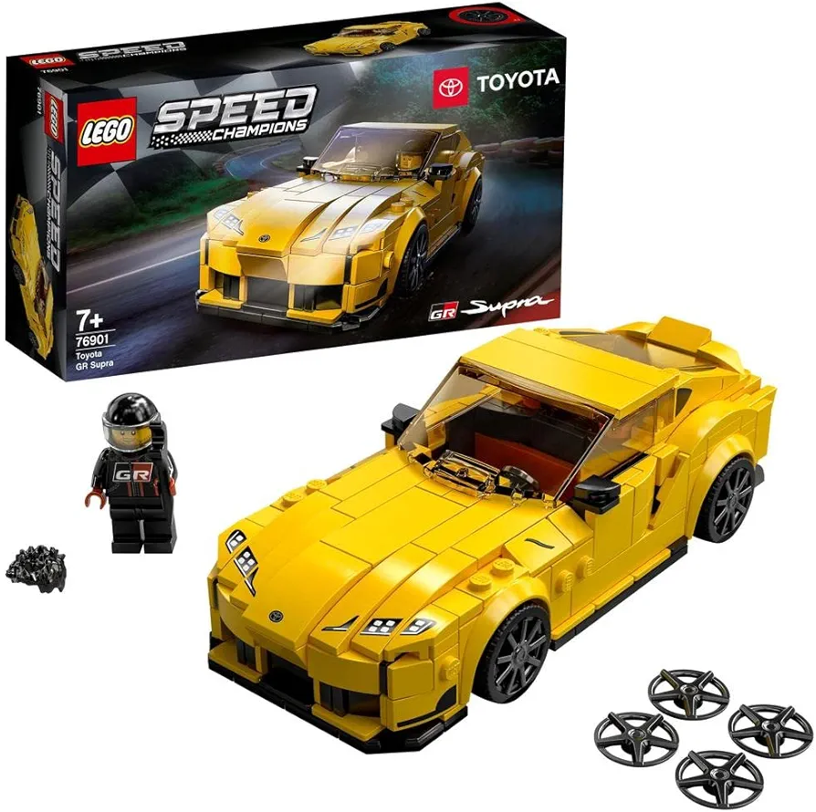 LEGO® Speed Champions Toyota GR Supra 76901 Toy Car Building Kit; Racing Car Toy for Kids