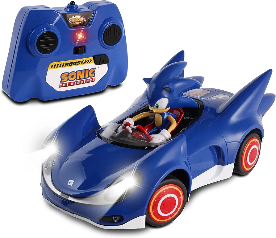 NKOK Sonic and Sega All Stars Racing Remote Controlled Car - Sonic The Hedgehog, for Ages 6 and up, Allows Children to Pretend to Drive and Have Fun at The Same Time!