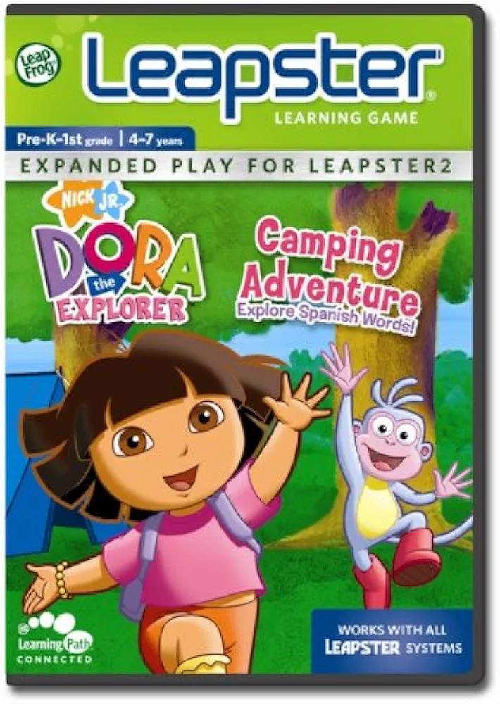 LeapFrog Leapster Learning Game Dora's Camping Adventure