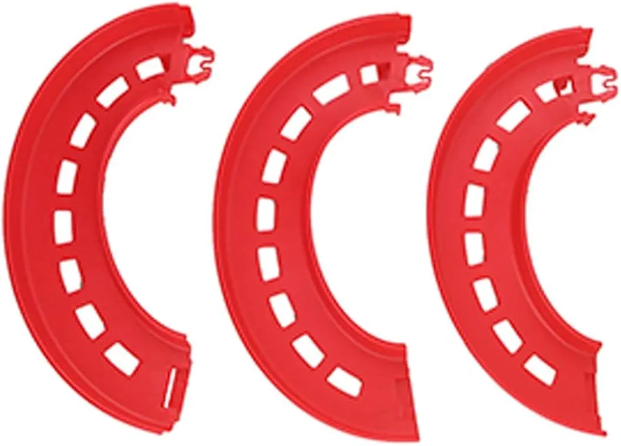 Replacement Parts for Fisher-Price Little People Take Turns Skyway Playset FHG51 ~ Replacement Large, Red Curve Tracks - Curves 6-7, 7-8 and 19-20