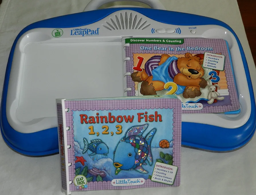 Leapfrog Little Touch Blue Leappad + 2 Book Bundle