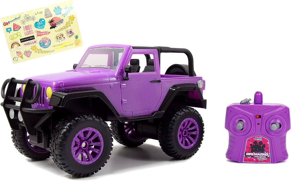 Jada Toys GIRLMAZING Jeep R/C Vehicle (1:16 Scale), Purple