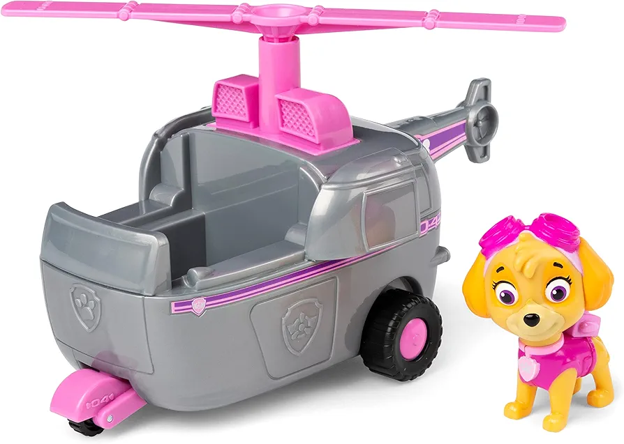 Paw Patrol, Skye’s Helicopter Vehicle with Collectible Figure, for Kids Aged 3 and Up