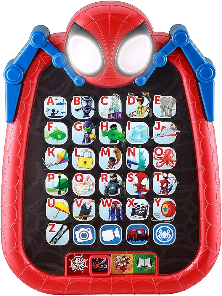 ekids Spidey and His Amazing Friends Kids Tablet for Preschool, Tablet with Educational Games and ABC Learning for Toddlers Aged 3 and Up