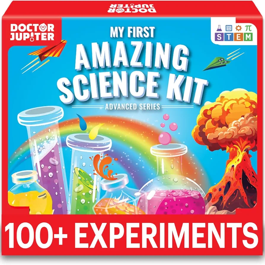 Doctor Jupiter My First Amazing Science Kit for Kids Ages 4+ | Birthday Gift Ideas for 4-5-6-7-8-9-10-11-12 Year Old Boys & Girls | STEM Learning & Educational Toys |Advanced Science Experiment Series