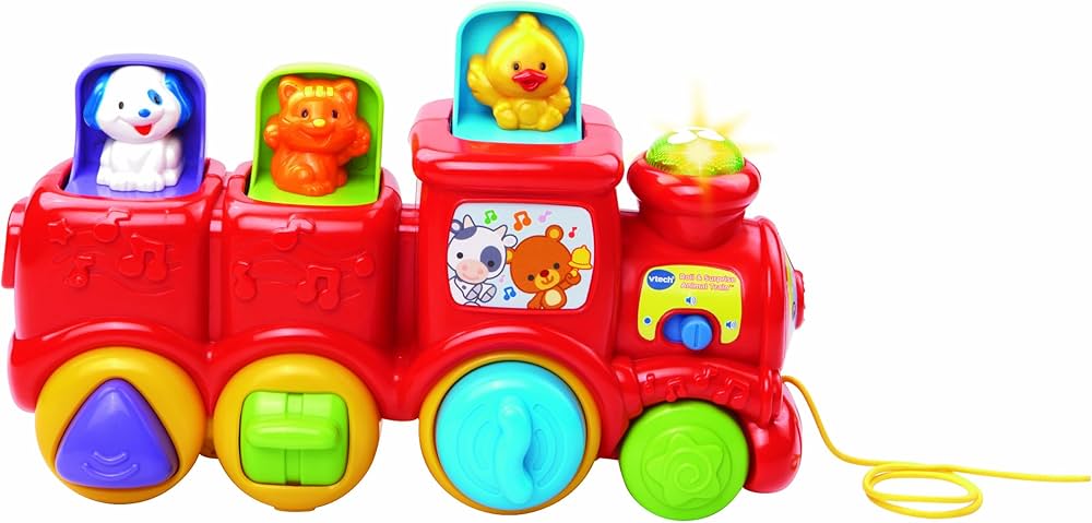 VTech Roll & Surprise Animal Train , Red, 6-36 months