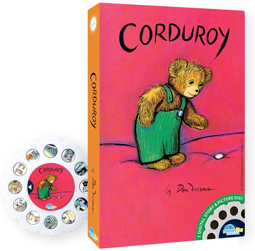 Moonlite Storytime Corduroy Storybook Reel, A Magical Way to Read Together, Digital Story for Projector, Fun Sound Effects, Toddler Early Learning Gifts for Kids Ages 12 Months and Up