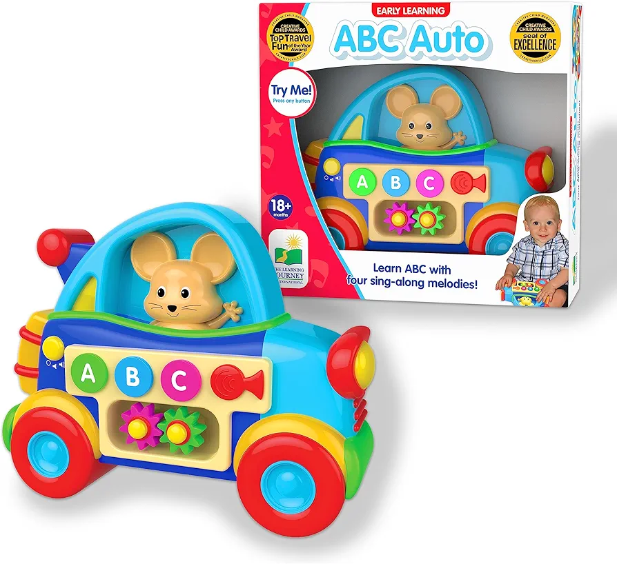 The Learning Journey Early Learning Vehicles - ABC Auto - Sing-Along Electronic Educational Toddler Toy That Teaches ABCs - Toys & Gifts for Boys & Girls Ages 18+ Months