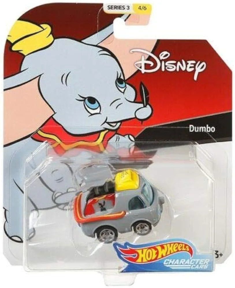 2019 Hot Wheels Disney Pixar Character Cars- Dumbo 1/64 Diecast Model Toy Car