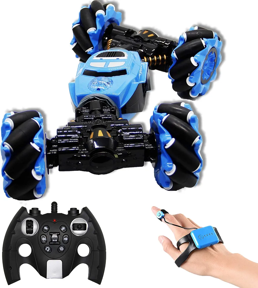 Lulu Home Remote Control Stunt Car, Hand Gesture Sensing RC Crawler, Stunt Twisting Climbing Vehicle Boy Toy Car with Four-Wheel Drive, Birthday for Kids