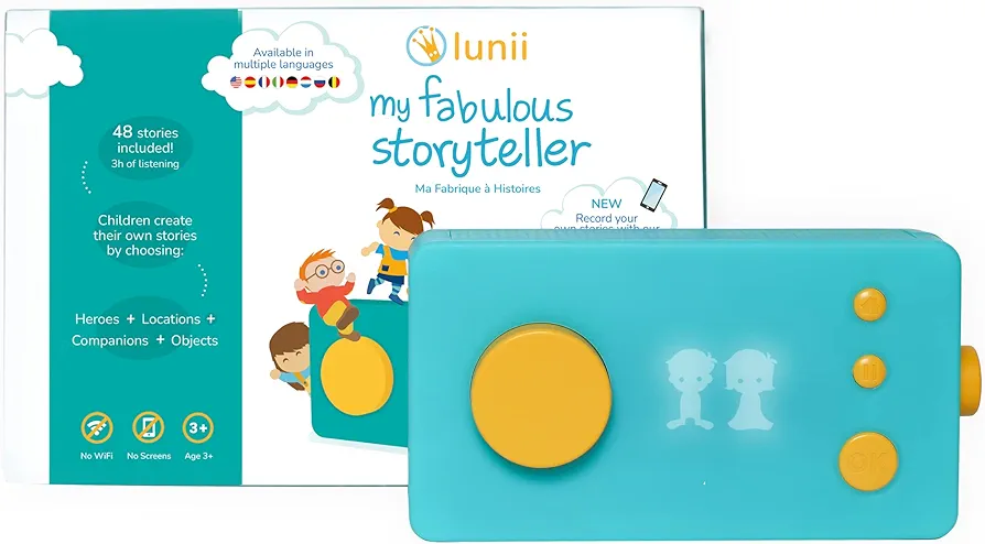 Lunii - My Fabulous Storyteller - Children Craft Their own Audio Stories - Screen-Free Educational Toy - Kids Toys - English Version