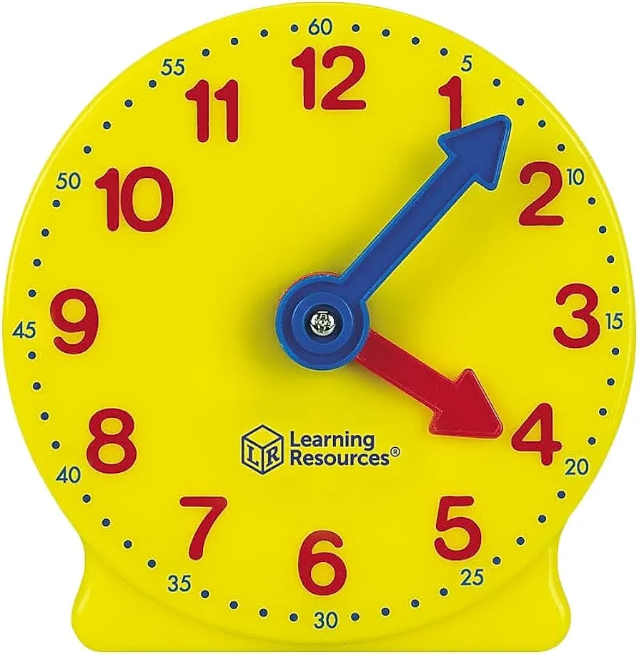 Learning Resources Smart Pack 4" Clock, Yellow