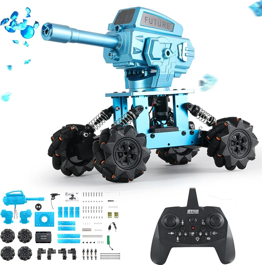 Robot Kit,RC Tank,360 Degree Drifting Learning&Education Science Kits,STEM Projects for 12+,10 mph Programmable/Rechargeable.