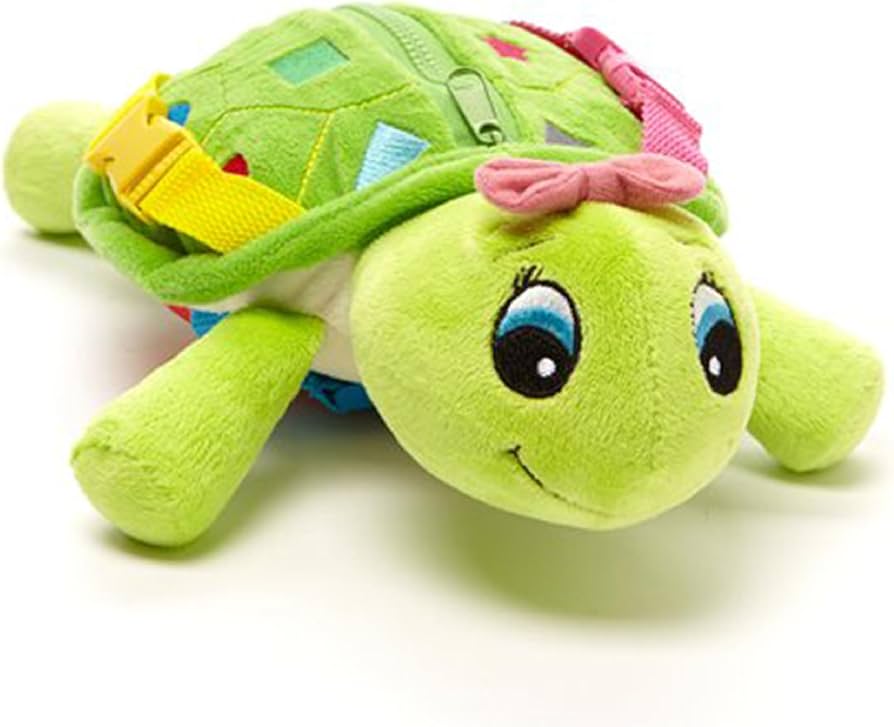 Buckle Toys - Belle Turtle - Learning Activity - Develop Motor Skills and Problem Solving - Counting and Color Recognition - Airplane Travel Essentials Kids