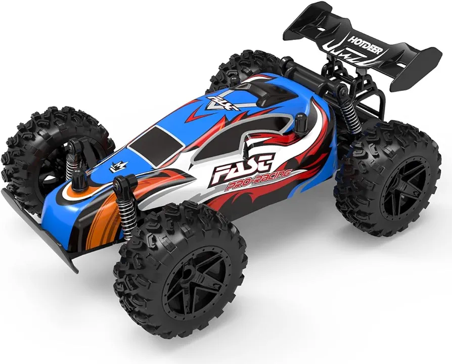 DoDoMagxanadu Remote Control RC Cars, 1:18 2WD Monster Truck Toys RC Drift Car Steam Toys for Boys and Girls Fast RC Car Toys Gifts for Kids(White Blue)