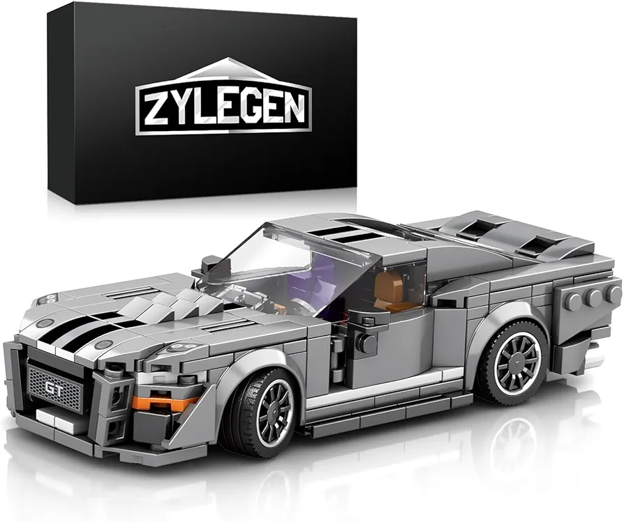 ZYLEGEN Shelby GT500 Building Toy for Boy Teen Giving or Collection,Collectible Sports Car Technology Car Building Kit,DIY Toys for Boys Age 3-12(476pcs)