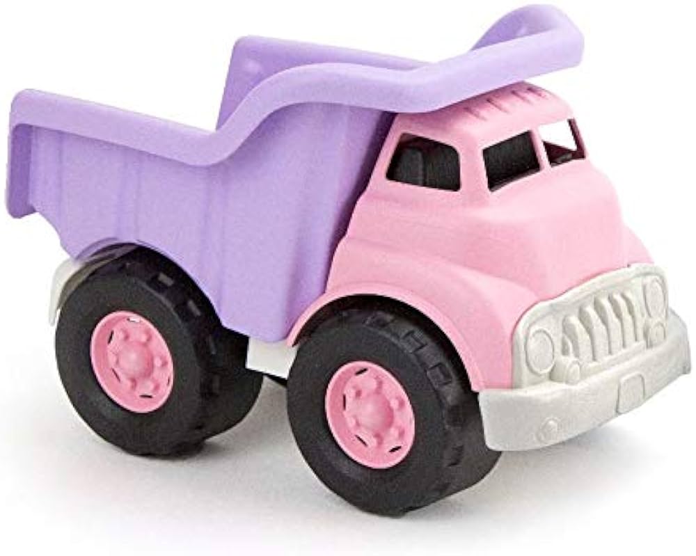 Green Toys Dump Truck, Pink/Purple CB - Pretend Play, Motor Skills, Kids Toy Vehicle. No BPA, phthalates, PVC. Dishwasher Safe, Recycled Plastic, Made in USA.