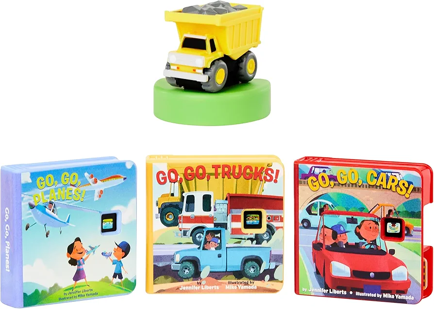 Little Tikes Story Dream Machine Go, Go, Vehicles Story Collection, Storytime, Books, Trucks, Random House, Audio Play Character, Gift and Toy for Toddlers and Kids Girls Boys Ages 3+ Years