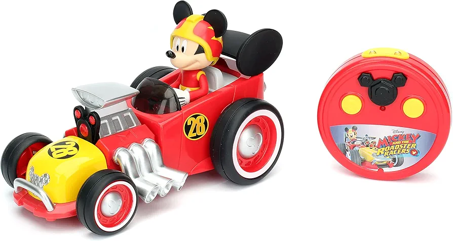 Jada Toys Disney Mickey Roadster Racer RC Vehicle Red, Standard