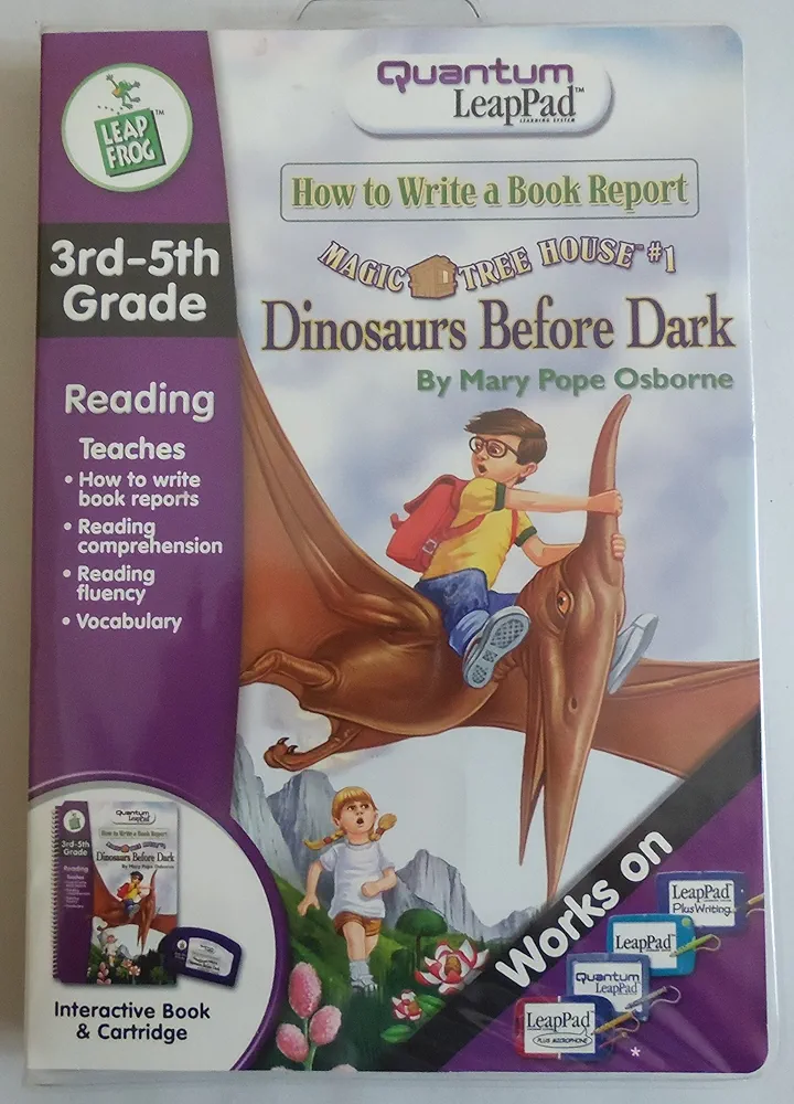 Quantum Pad Learning System: Magic Tree House - Dinosaurs Before Dark Interactive Book and Cartridge