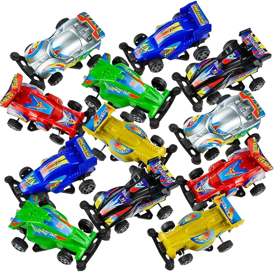 ArtCreativity 2.5 Inch Pull Back Race Cars for Kids, Set of 12, Pullback Toy Cars in Assorted Colors, Birthday Party Favors for Boys & Girls, Goodie Bag Fillers, Small Carnival and Contest Prize