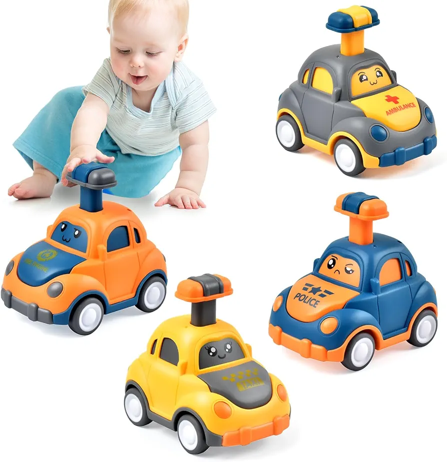 Car Toys for 1 2 3 Year Old Boy girl First Birthday Gifts for Toddler Toys Age 1 2 3 Year Old Boy Birthday Gift for Infant Toddlers