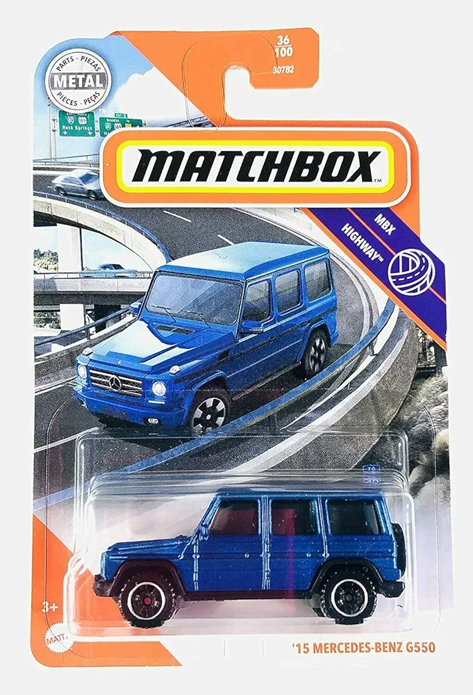 DieCast Matchbox '15 Benz G550 (Blue), MBX Highway 36/100